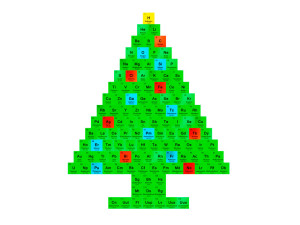 albero natalizio elementare della chimica