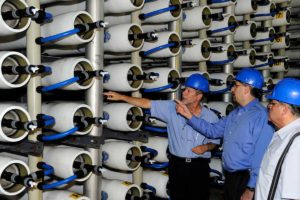 Esempio di impianto a membrana per dissalazione acque saline